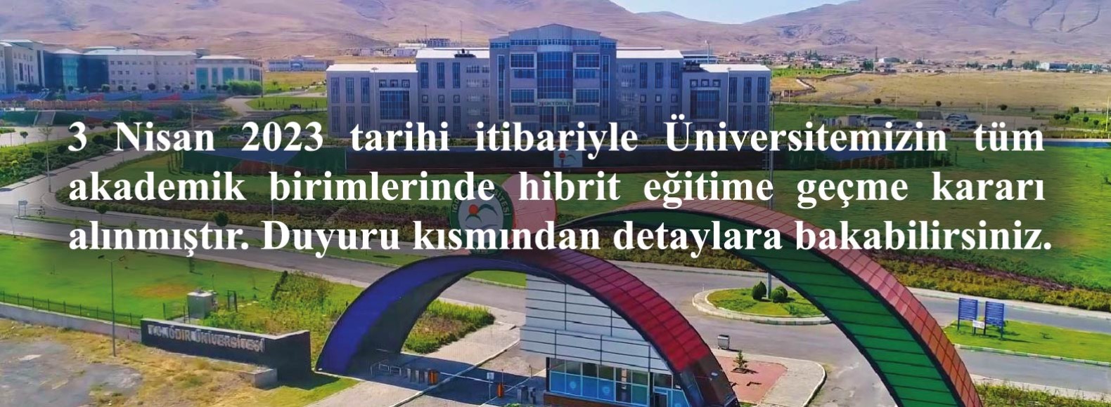 2022-2023 AKADEMİK YILI BAHAR DÖNEMİ EĞİTİM ÖĞRETİM SÜREÇLERİNE İLİŞKİN DUYURU