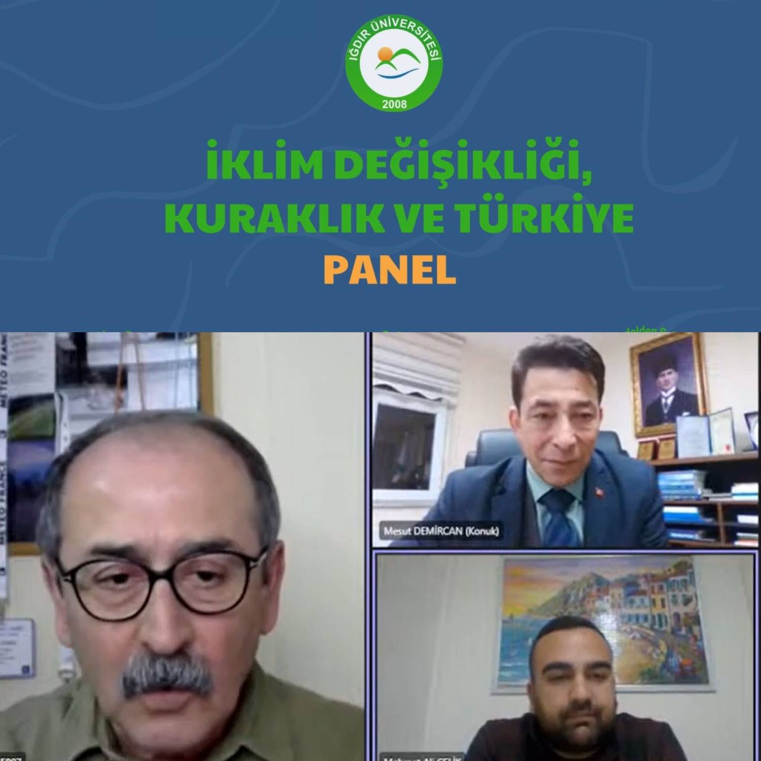 Üniversitemizde "İklim Değişikliği, Kuraklık Ve Türkiye" Konulu Panel Düzenlendi